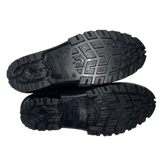 Columbia Sportswear Tall Black Rain Boots Womens 9 Rubber Slip On Barely Used - Picture 9 of 10